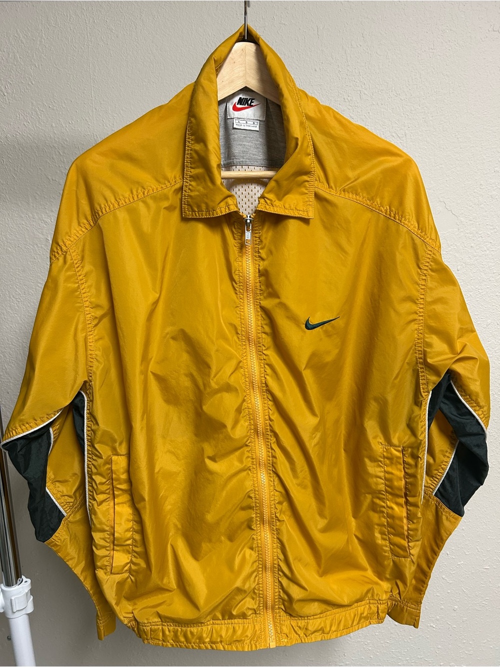 Vintage 90s Nike Gray Tag Full Zip Windbreaker Jacket L